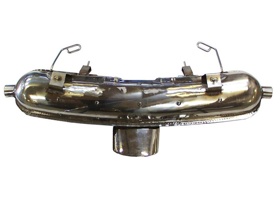 Exhaust Muffler / Silencer Rear. With TÜV/EEC