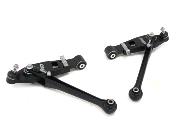 Camber adjustable track control arms with adjustable fork arms. gallery image