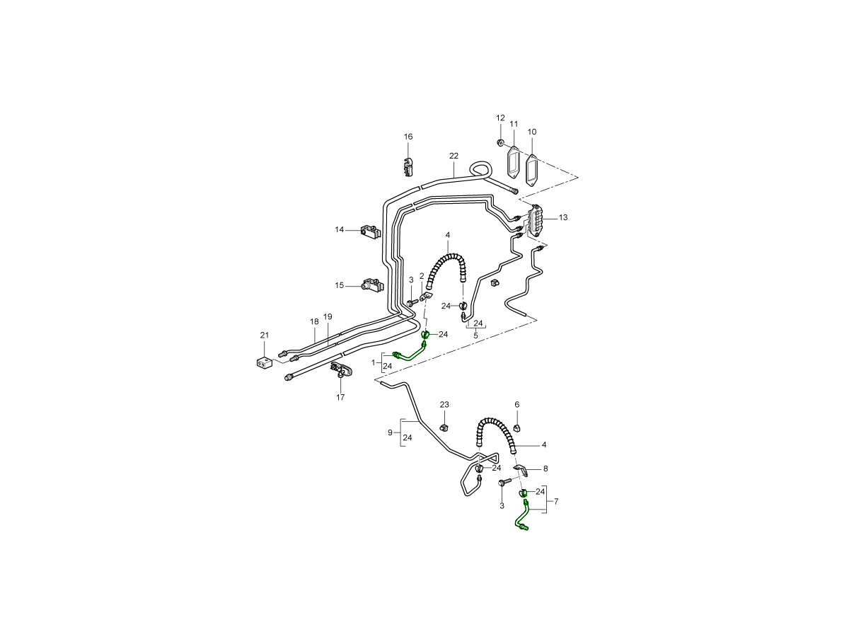 Caliper brake line kit gallery image