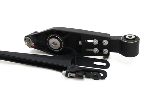 Camber adjustable track control arms with adjustable fork arms. gallery image