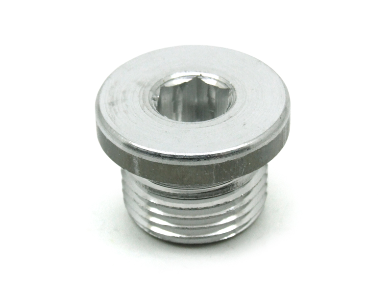 Magnetic oil drain plug, with a seal ring (washer).